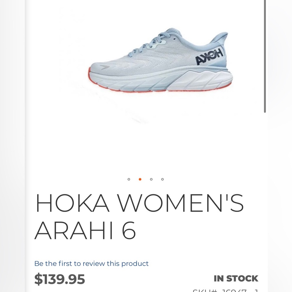 Hoka Arahi 6 Women’s Running/Walking Shoes sz 9.5B - Picture 2 of 5